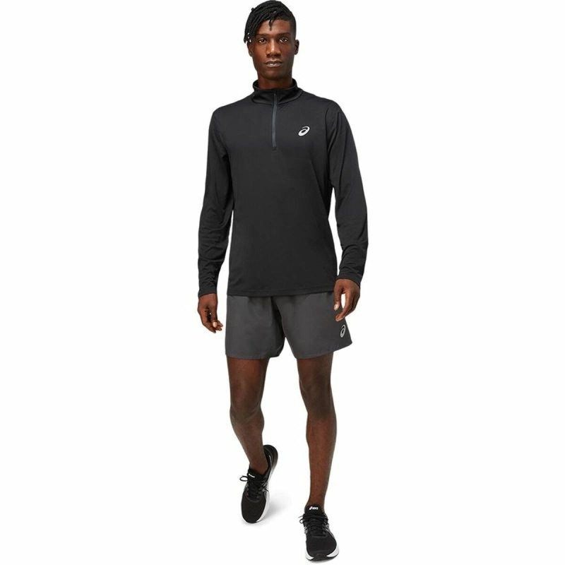 T-shirt à manches longues homme Asics Core 1/2 Noir Avec fermeture éclair