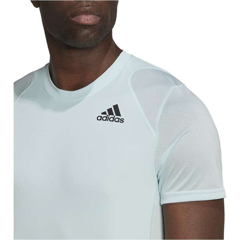 T-shirt à manches courtes homme Adidas Club Tennis 3 Stripes Blanc