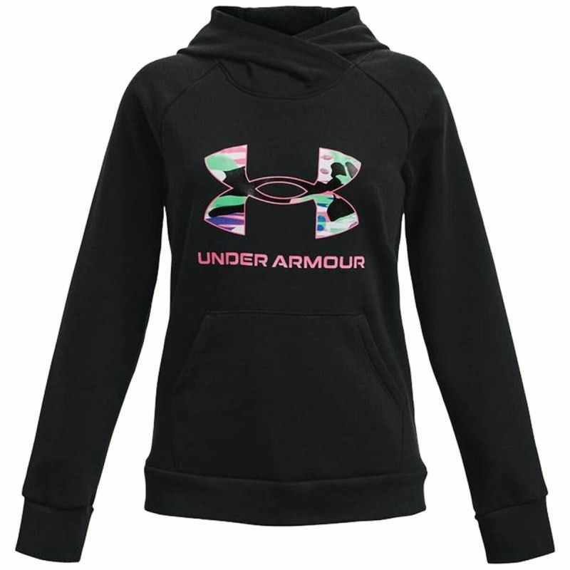 Sweat-shirt à capuche fille Under Armour Rival Big Logo Noir