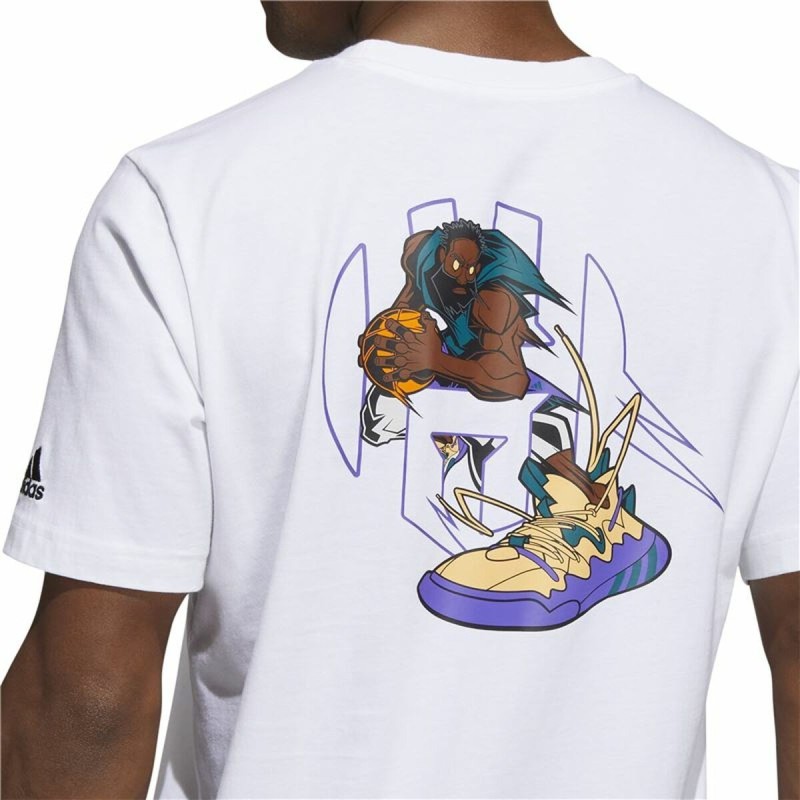 T-shirt à manches courtes homme Adidas Avatar James Harden Graphic Blanc