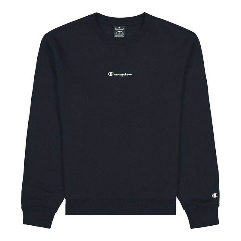 Sweat sans capuche homme Champion Basket Graphic Bleu foncé