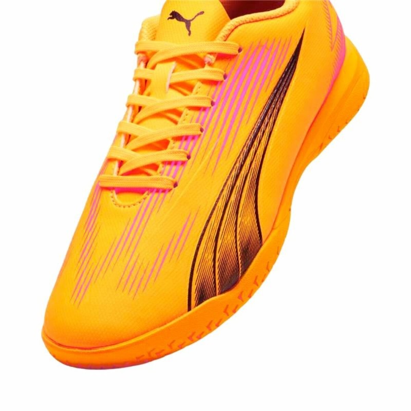 Chaussures de Futsal pour Enfants Puma Ultra Play IT Orange Enfant Unisexe