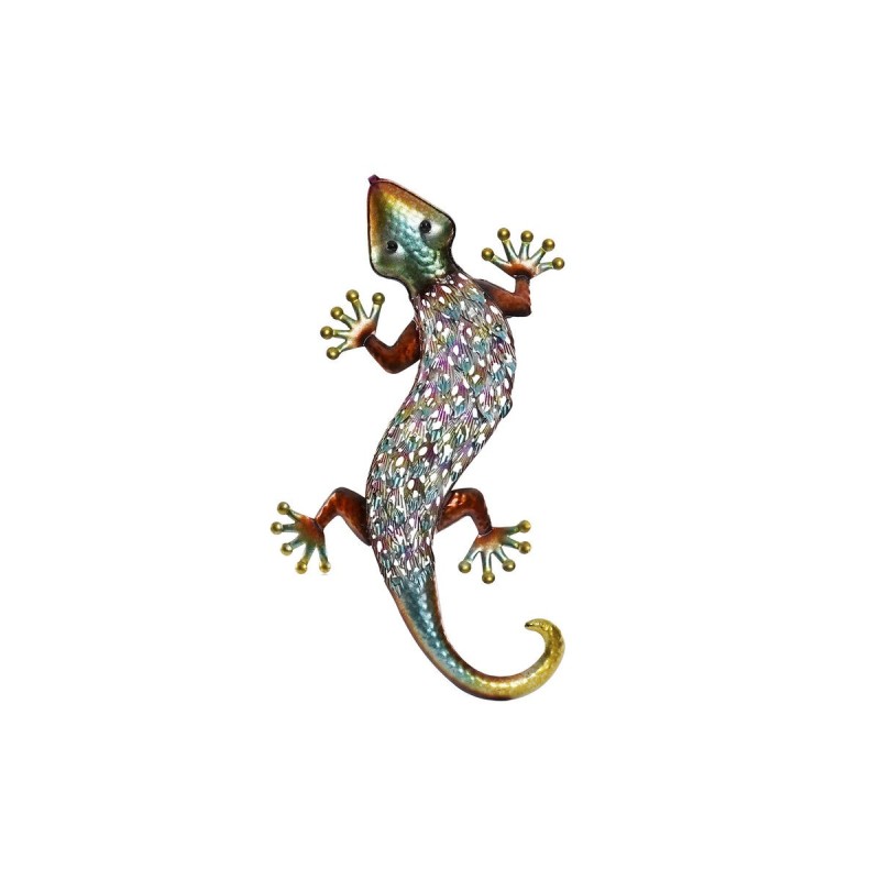 Décoration murale Home ESPRIT Multicouleur Lézard 25 x 6