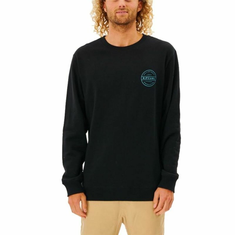 Sweat sans capuche homme Rip Curl Re Entry Crew Noir