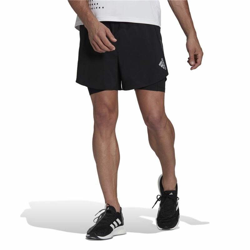 Short de Sport pour Homme Adidas Two-in-One Noir