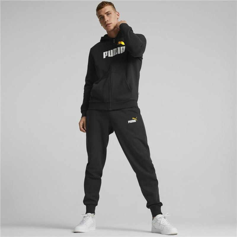 Sweat à capuche homme Puma Essentials Two Tone Noir