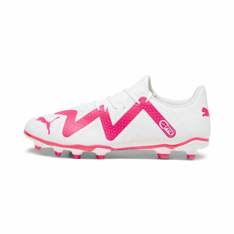 Chaussures de Football pour Adultes Puma Future Play FG/AG Blanc Fuchsia