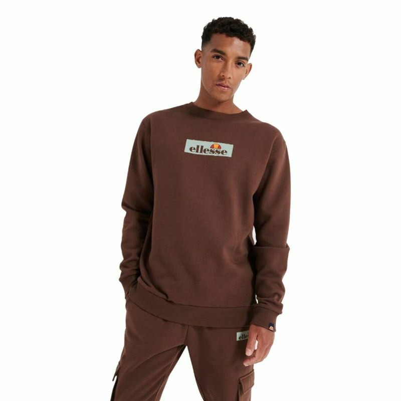 Sweat sans capuche homme Ellesse Tablido Marron