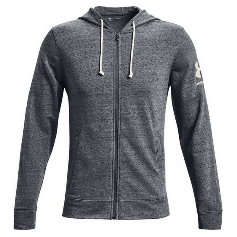 Veste de Sport pour Homme Under Armour Terry Noir Gris foncé