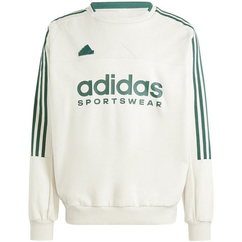 Sweat sans capuche homme Adidas TIRO FLEECE CREW IW5945 Blanc