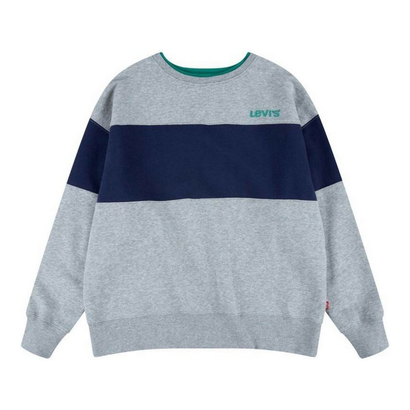 Sweat-shirt Enfant Levi's Colorblock Crewneck Gris clair