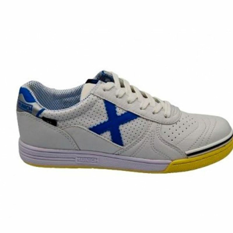 Chaussures de Futsal pour Adultes Munich G-3 Profit 388 Homme Blanc