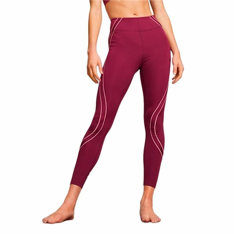 Leggings de Sport pour Femmes Puma Studio Ultrabare Rouge foncé