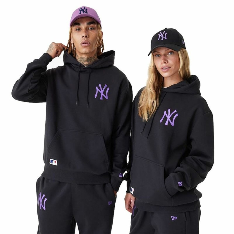 Sweat à capuche unisex New Era League Essentials New York Yankees Noir