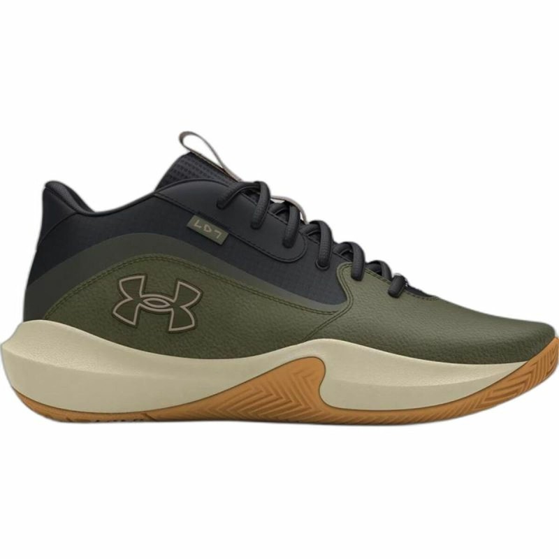 Chaussures de Basket-Ball pour Adultes Under Armour Lockdown 7 Kaki Olive