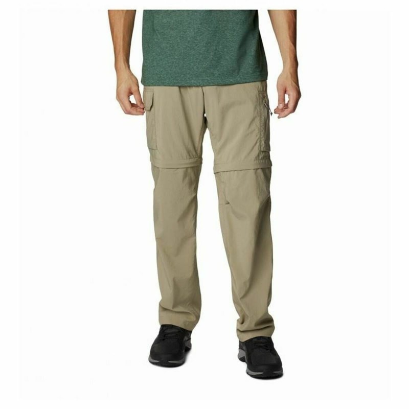 Pantalon de sport long Columbia Silver Ridge Utility Convertible Montagne Marron