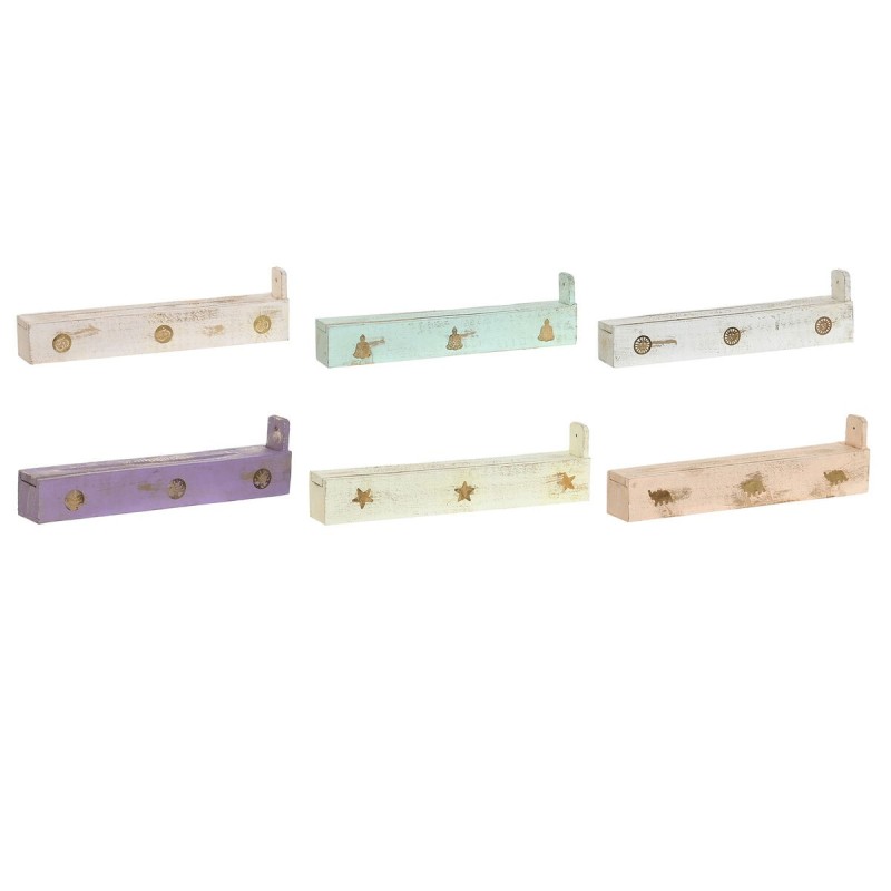 Brûleur Home ESPRIT Bois Aluminium 24 x 4 x 6 cm (12 Pièces) (6 Unités)