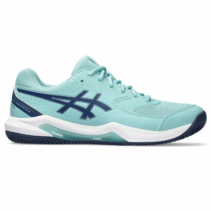 Chaussures de Padel pour Adultes Asics Gel-Dedicate 8 Turquoise Bleu clair