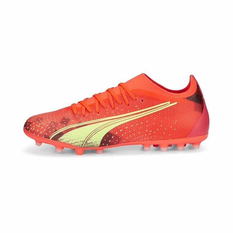 Chaussures de Football pour Adultes Puma Ultra Match MG Orange