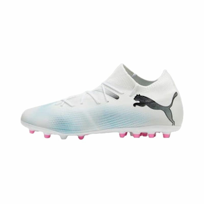 Chaussures de Football pour Adultes Puma Future 7 Match MG Blanc Noir