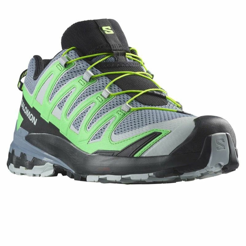 Chaussures de Running pour Adultes Salomon XA Pro 3D V9 Flint Stone Vert citron