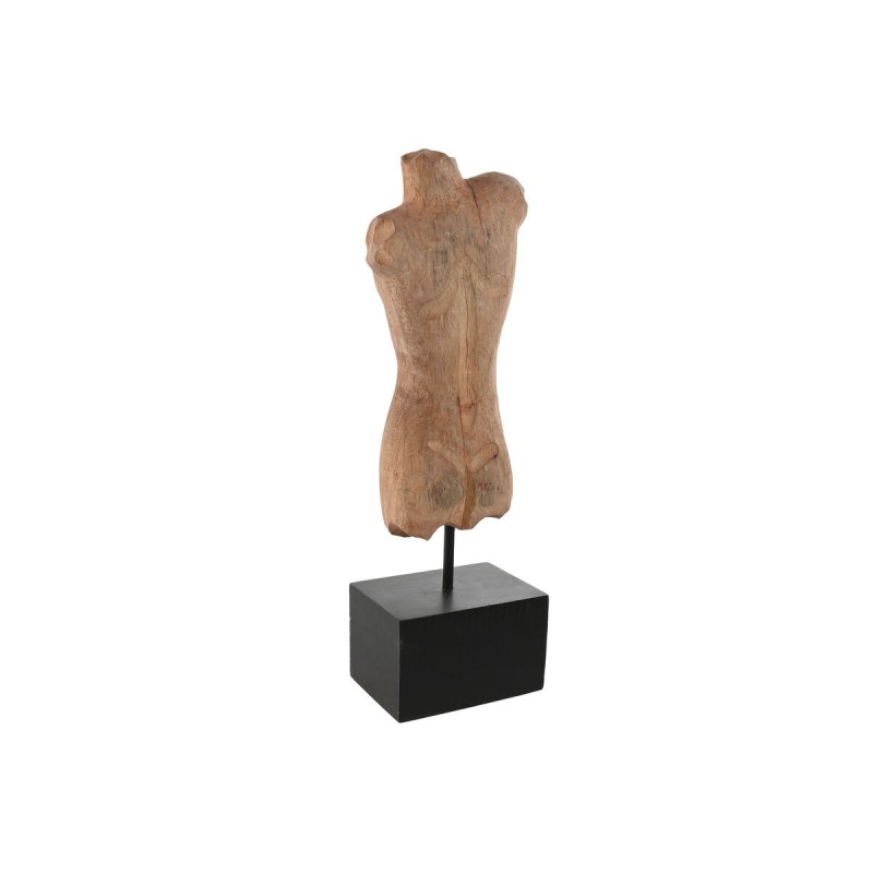 Figurine Décorative Home ESPRIT Marron Noir Femme Homme 13 x 9 x 40 cm (2 Unités)