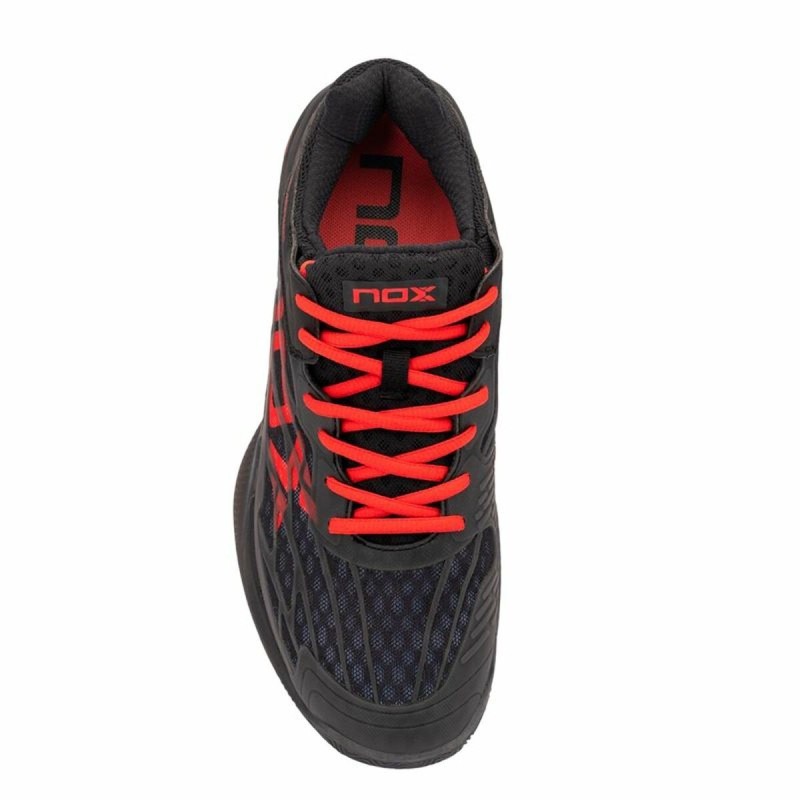 Chaussures de Padel pour Adultes Nox AT10 Lux Noir Rouge