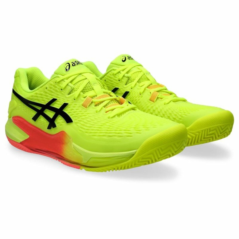 Chaussures de Tennis pour Homme Asics Gel-Resolution 9 Clay Paris Jaune