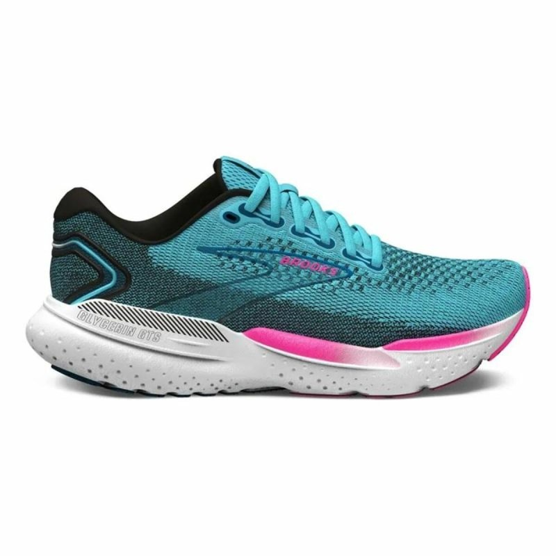 Baskets Brooks Glycerin GTS 21 Moroccan Bleu Turquoise Femme