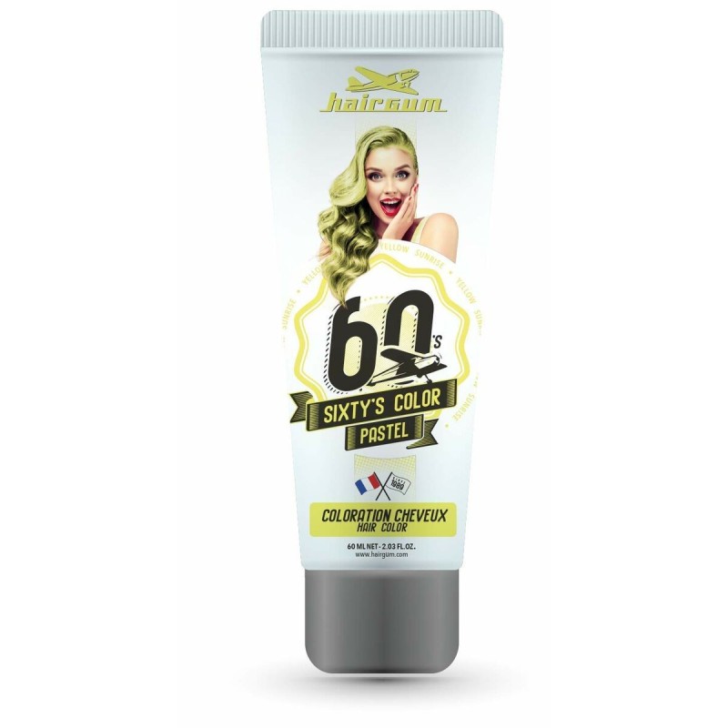 Coloration Semi-permanente Hairgum Sixty's Color Yellow Sunrise (60 ml)