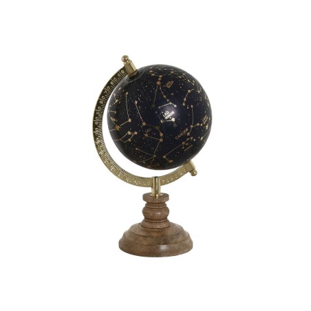 Globe terrestre Home ESPRIT Bleu Doré Naturel Vintage 15 x 15 x 24 cm