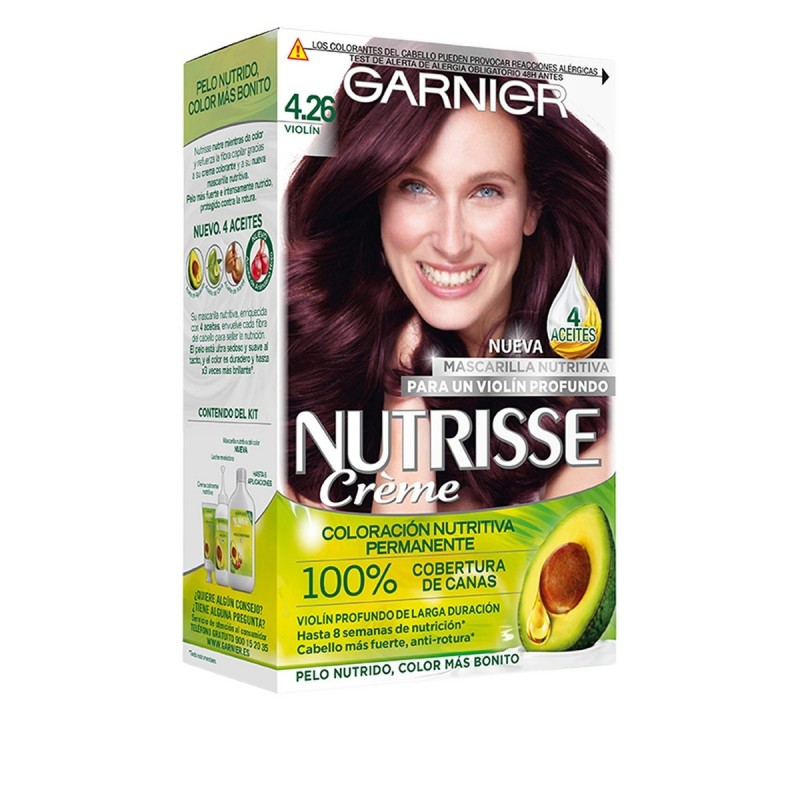 Teinture permanente Garnier Nutrisse Cassis Nº 4