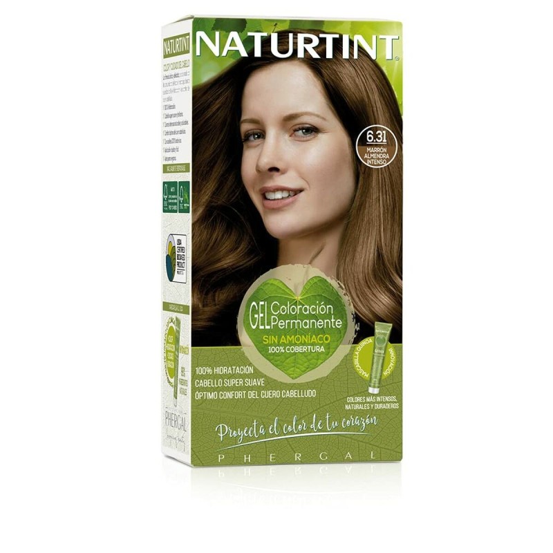 Teinture permanente Naturtint Naturtint 6.31 marrón almendra intenso Sans ammoniaque (170 ml)