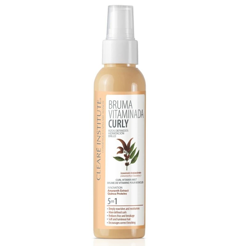 Brume capillaire Clearé Institute Bruma Vitaminada Curly Avec des vitamines Cheveux bouclés 5 en 1 125 ml