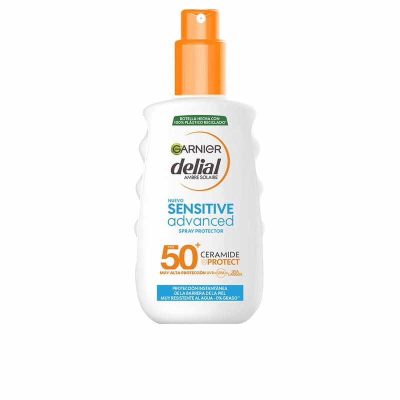 Crème Solaire pour le Corps en Spray Garnier Sensitive Advanced Spf 50 (150 ml)