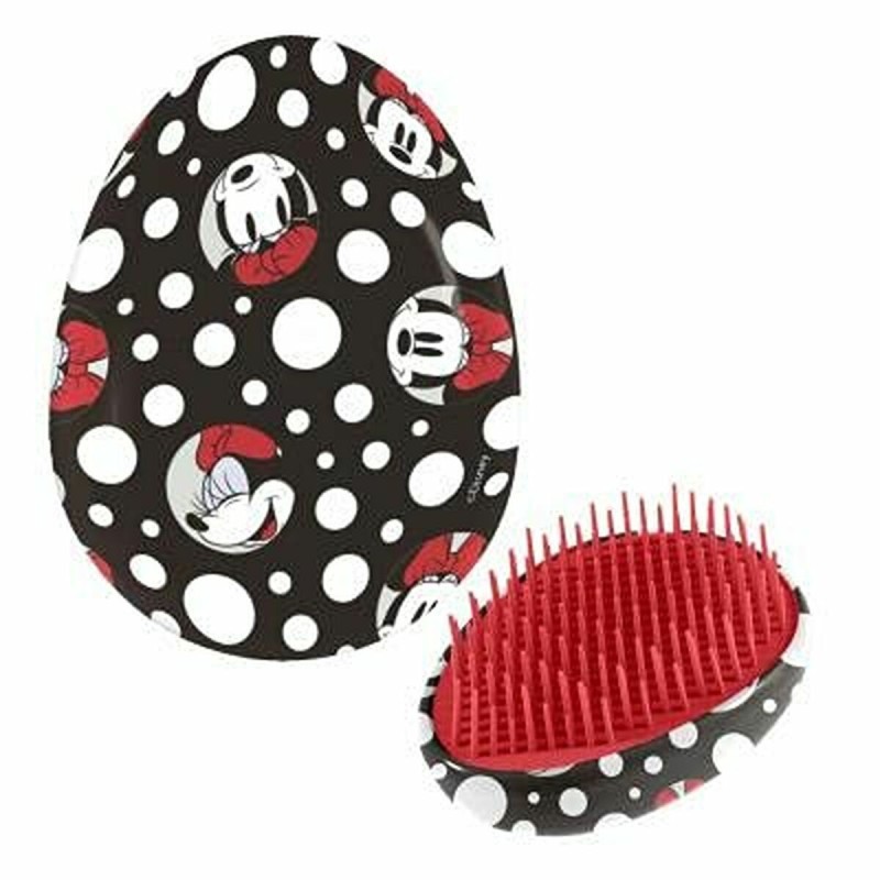 Brosse Démêlante Disney   Noir Minnie Mouse 7 x 9 x 4 cm