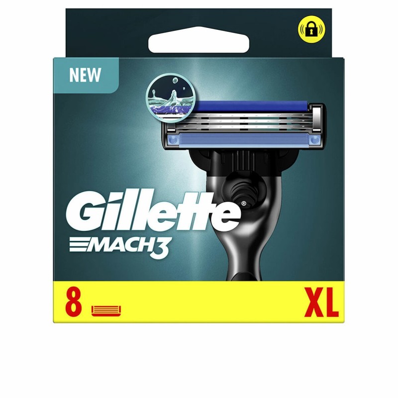 Lame de Rasage Gillette Mach 3 (8 Unités)