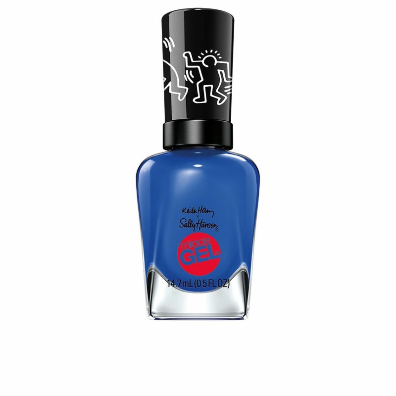 vernis à ongles Sally Hansen Miracle Gel Keith Haring Nº 925 Draw blue in 14