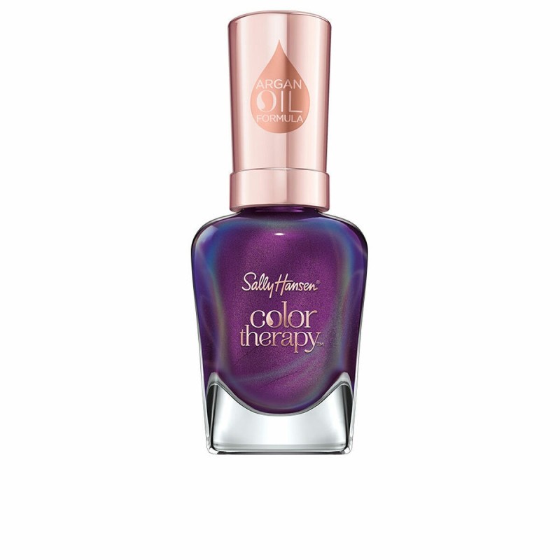 vernis à ongles Sally Hansen Color Therapy Sheer Nº 402 Plum Euphoria 14