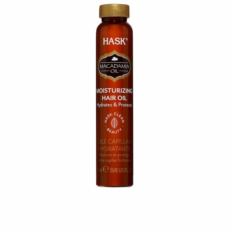 Huile dure HASK MACADAMIA OIL 18 ml Hydratant