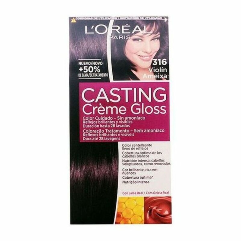 Teinture sans ammoniaque Casting Creme Gloss L'Oreal Make Up Casting Creme Gloss Violon Intense 180 ml