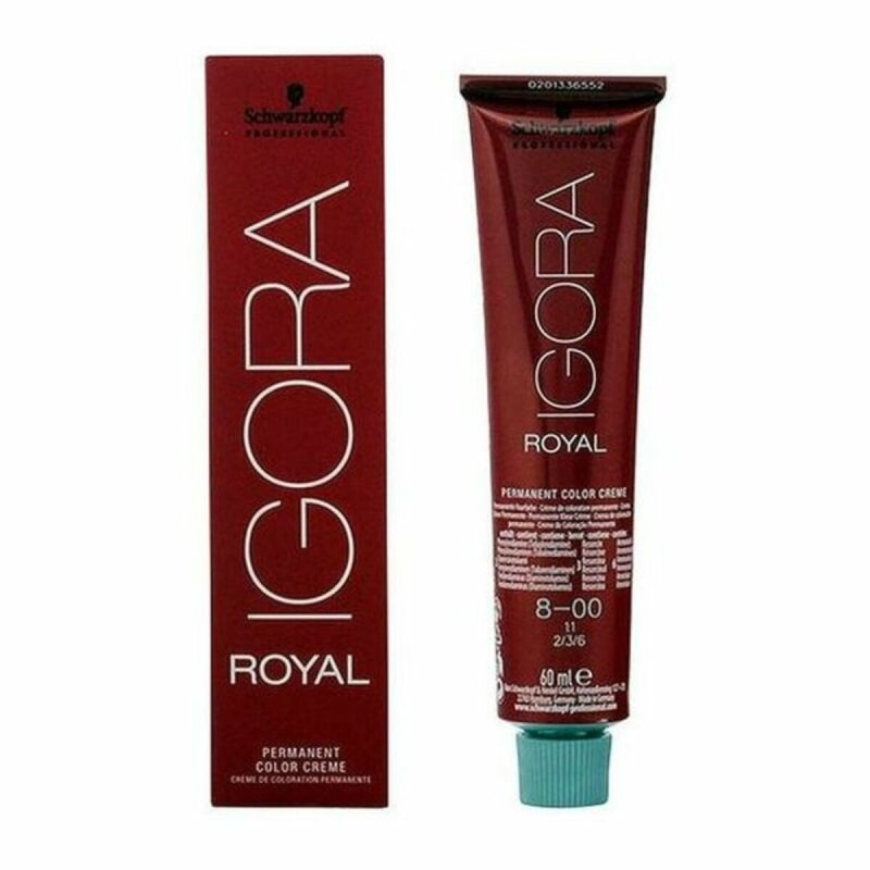 Teinture permanente Igora Royal Schwarzkopf Igora Royal 8-00 Nº 8-00 Nº 9.0-rubio muy claro Nº 8.0-rubio claro 60 ml