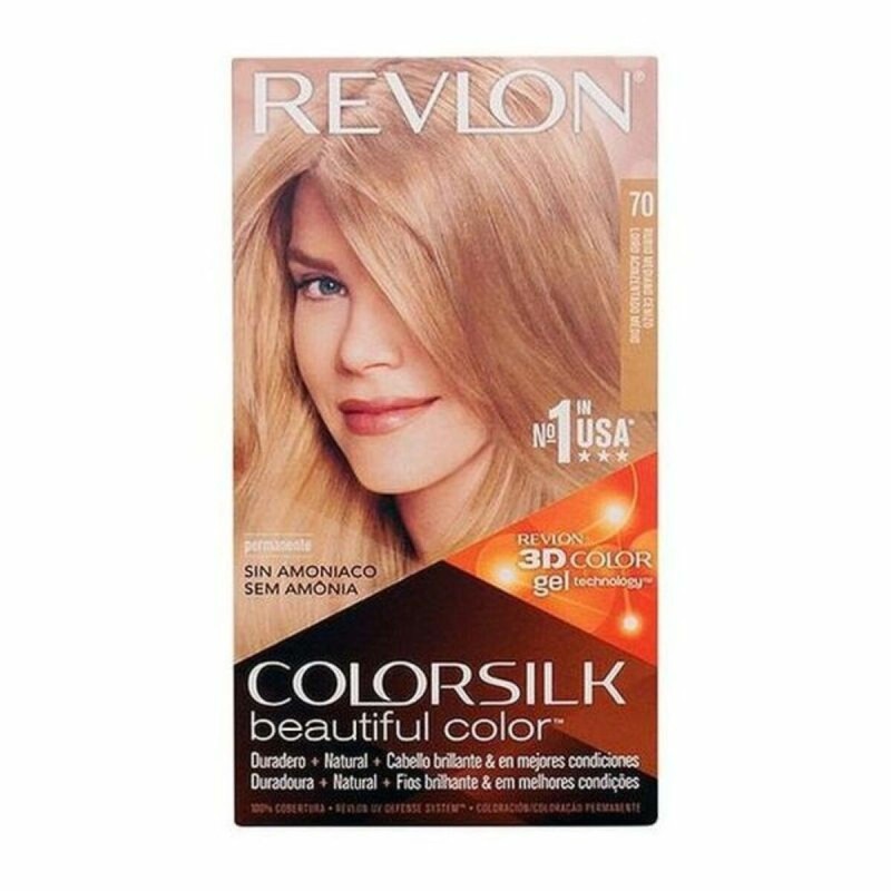 Teinture sans ammoniaque Colorsilk Revlon 7239919070 Blond Clair Cendré (1 Unités)