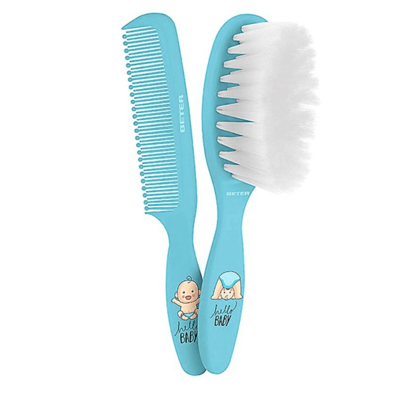 Kit de Coiffeur pour Enfant Beter Peine Bebe Azul 2 Pièces (2 Unités)