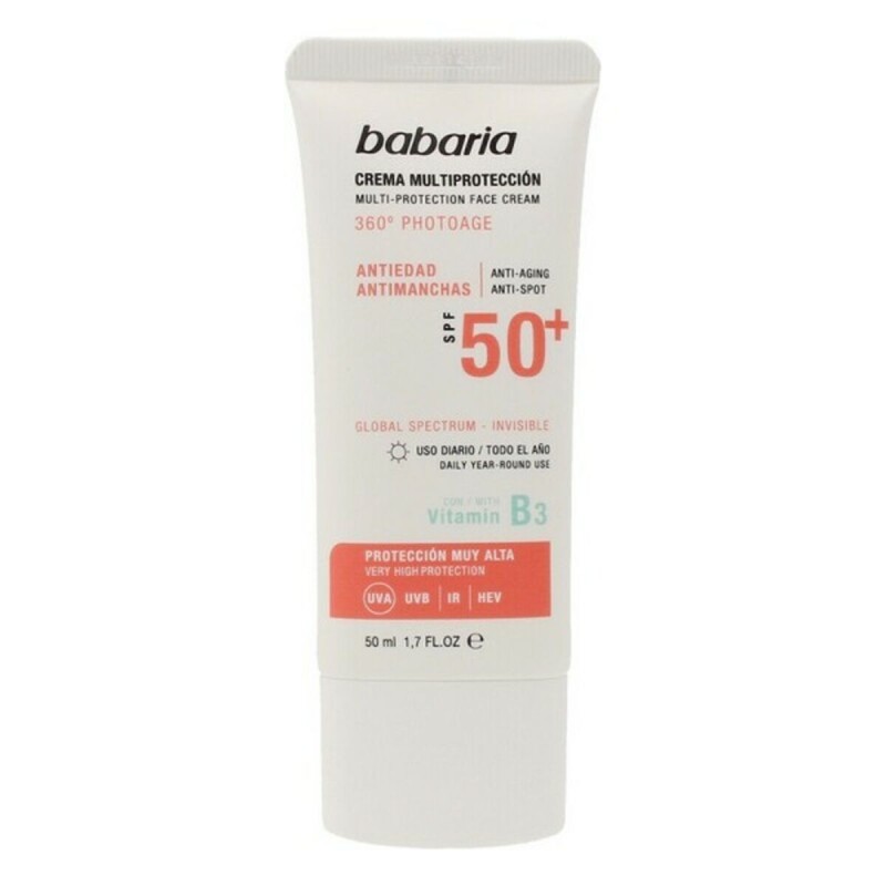 Crème Solaire Anti-Tâches Multi-Protection Babaria Solar Multiproteccion SPF 50+ 50 ml