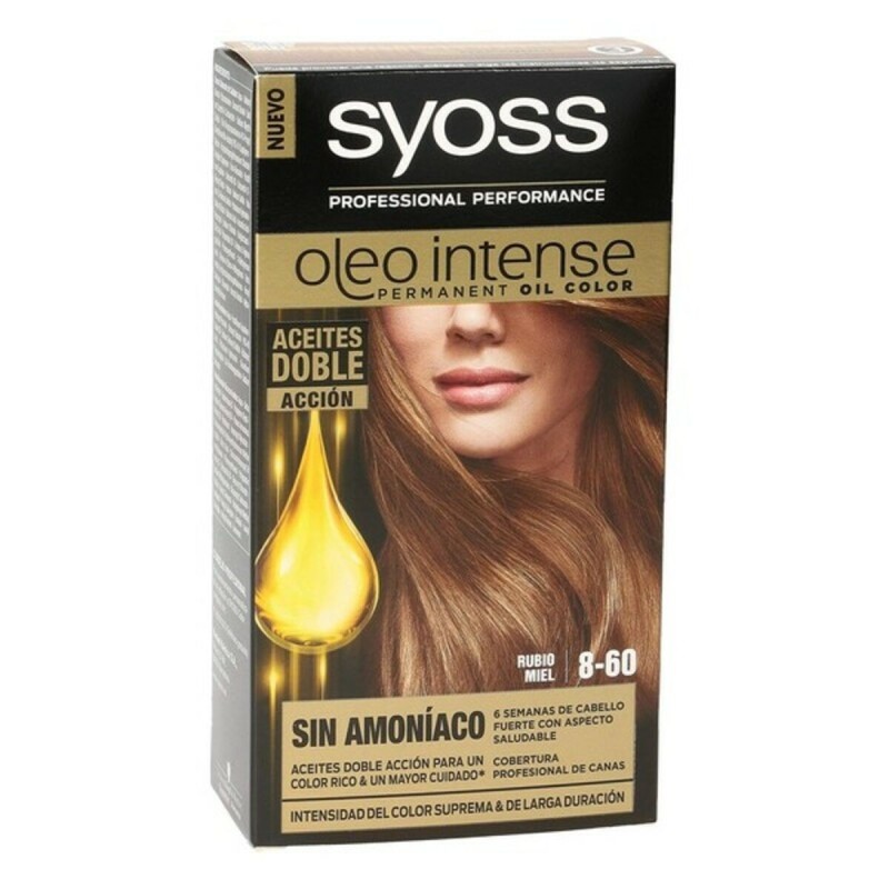 Teinture permanente   Syoss Olio Intense Sans ammoniaque Nº 8