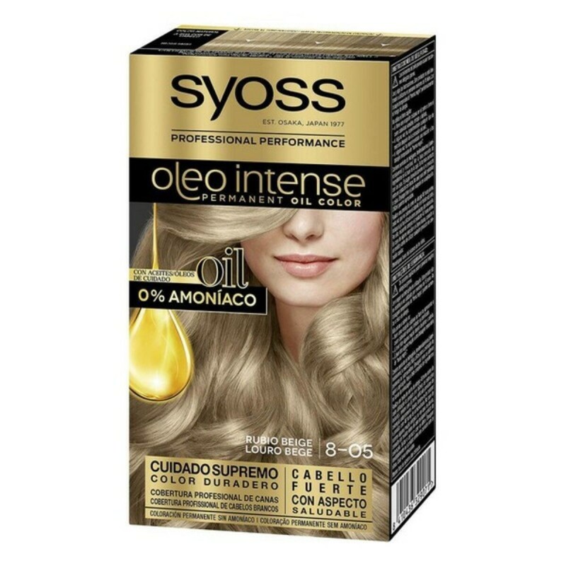 Teinture permanente   Syoss Olio Intense Sans ammoniaque Nº 8