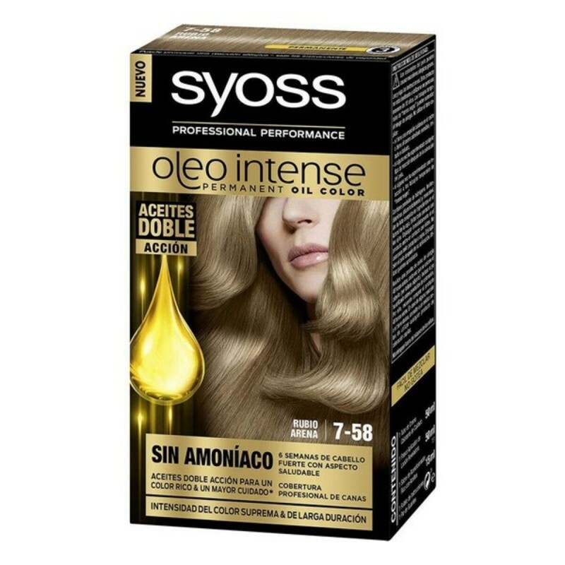 Teinture permanente   Syoss Olio Intense Sans ammoniaque Nº 7