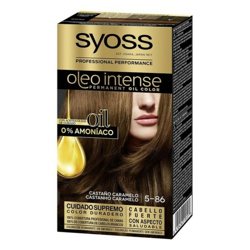 Teinture permanente   Syoss Olio Intense Sans ammoniaque Nº 5