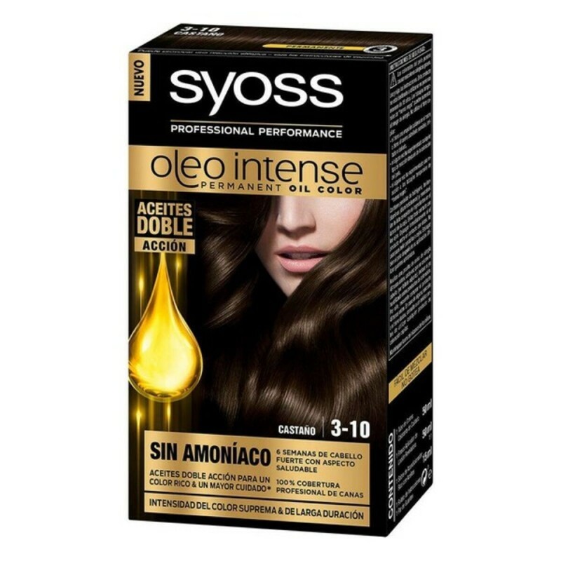 Teinture permanente   Syoss Olio Intense Sans ammoniaque Nº 3